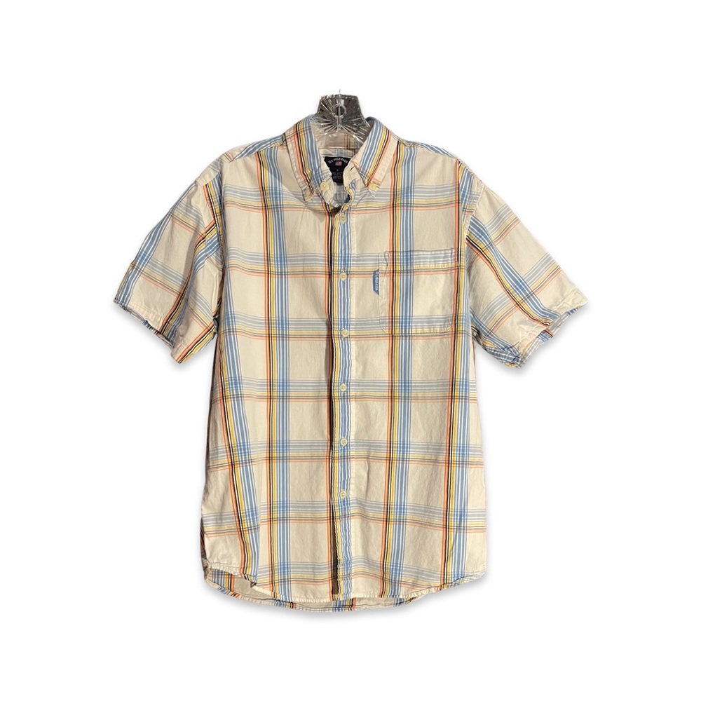US Polo Assn Small Plaid Button Down Short Sleeve Shirt